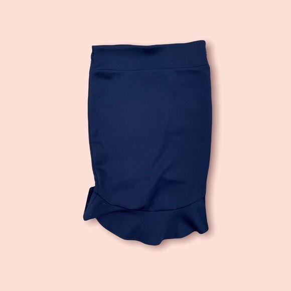 𝅺NAVY Blue Pin Skirt - Picture 5 of 5
